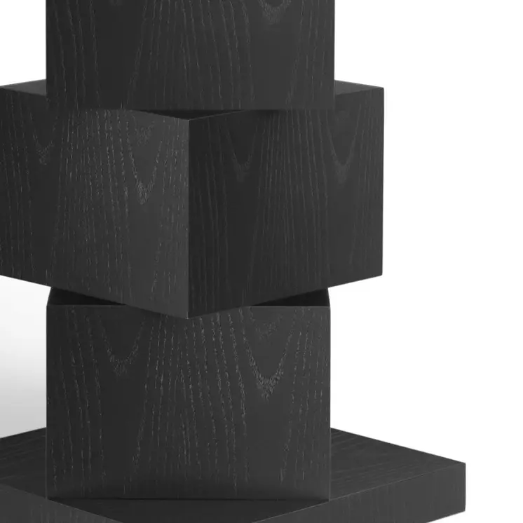 51" Clear and Black Glass and Solid Wood Pedestal Base Round Top Dining Table