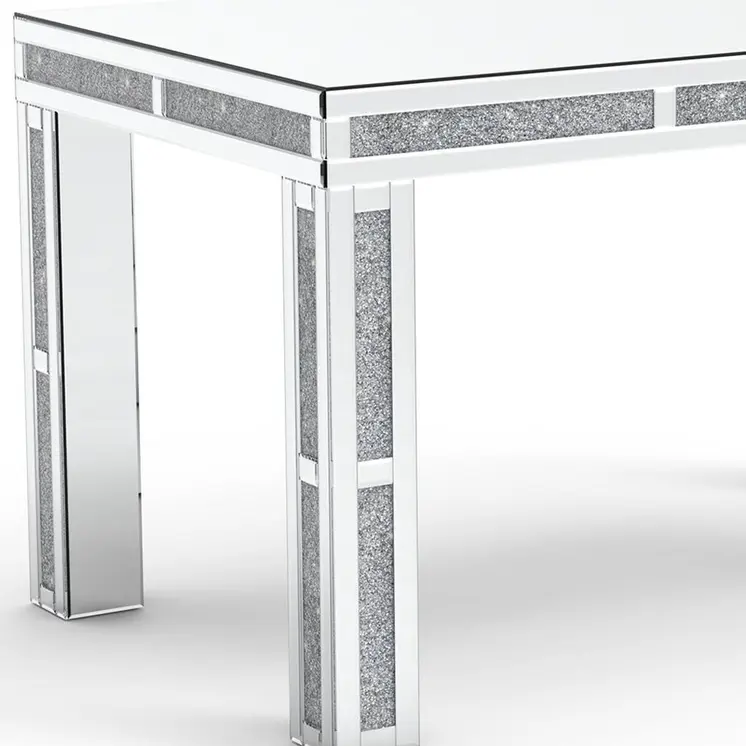 31" Silver Wood Dining Table
