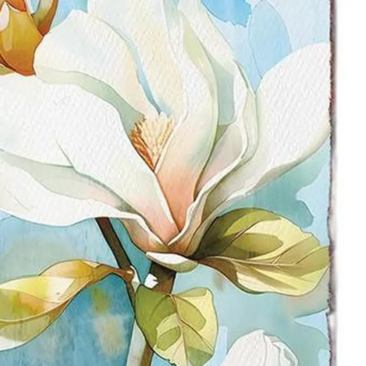 36" Blue Green And White Floral Bouquet Solid Wood Porch Sign