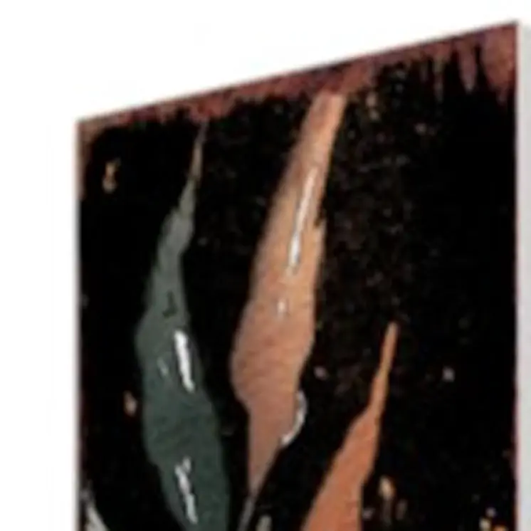 42" Black Tan And Orange Solid Wood Squirrels Garden Stake