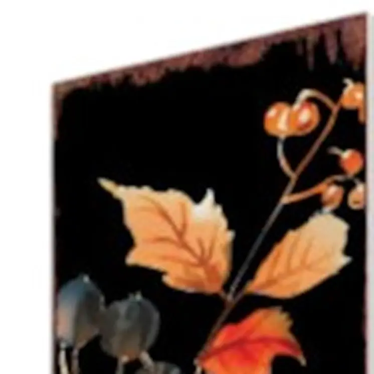 42" White And Brown Floral Bouquet Solid Wood Birds Garden Stake