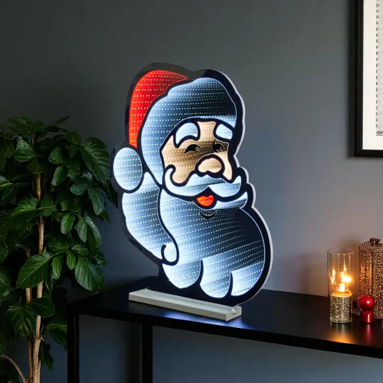 20" Red And White Acrylic Figurine with LED