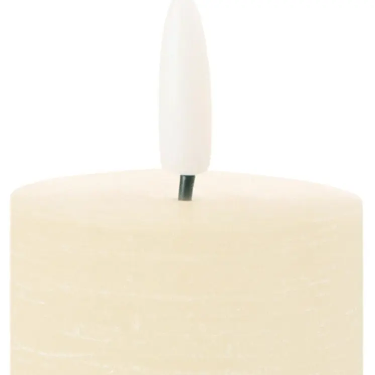 Set of Four Ivory Flameless Pillar Candles
