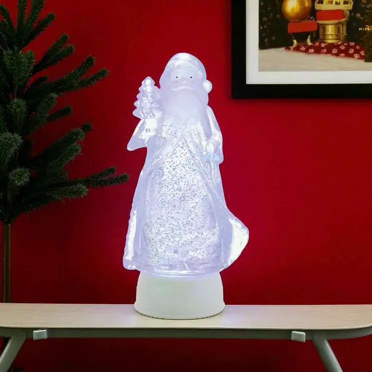 10" Clear Plastic Tabletop Sculpture with LED