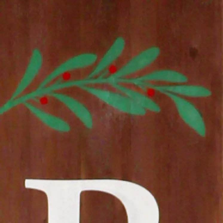 72" Brown Solid Wood Believe Christmas Holiday Red Truck Porch Sign