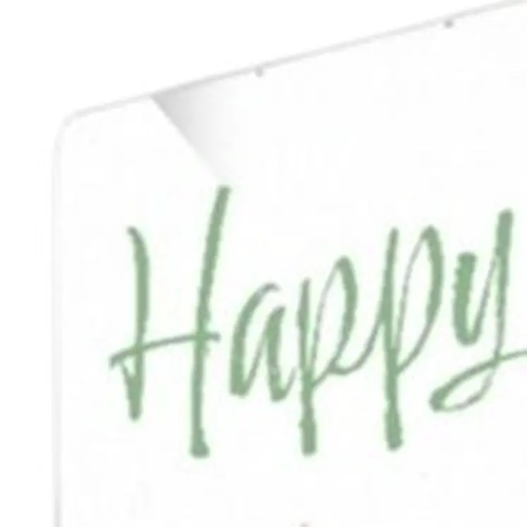 72" White And Green Solid Wood Happy Easter Easter Porch Sign