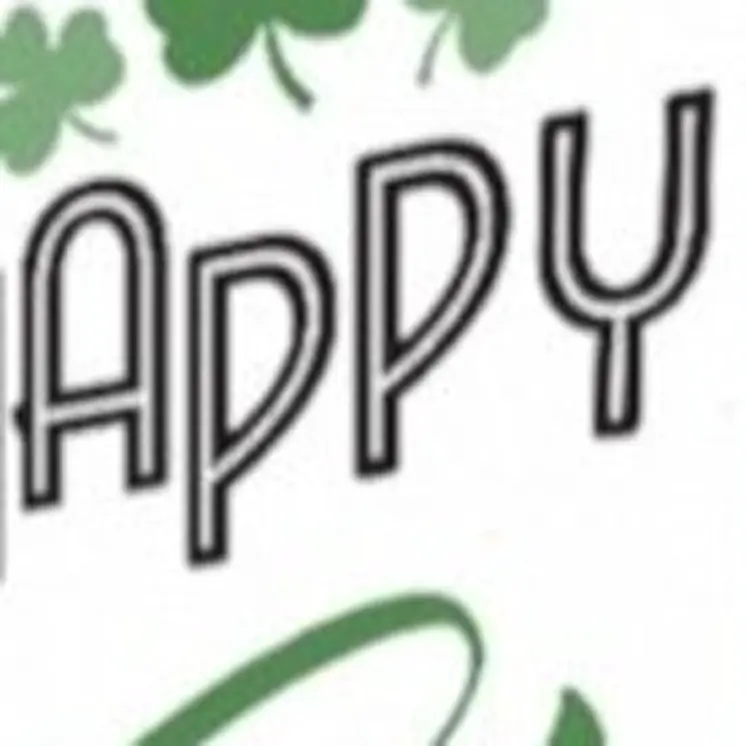 72" White Black And Green Solid Wood Happy St Patrick's Day Porch Sign