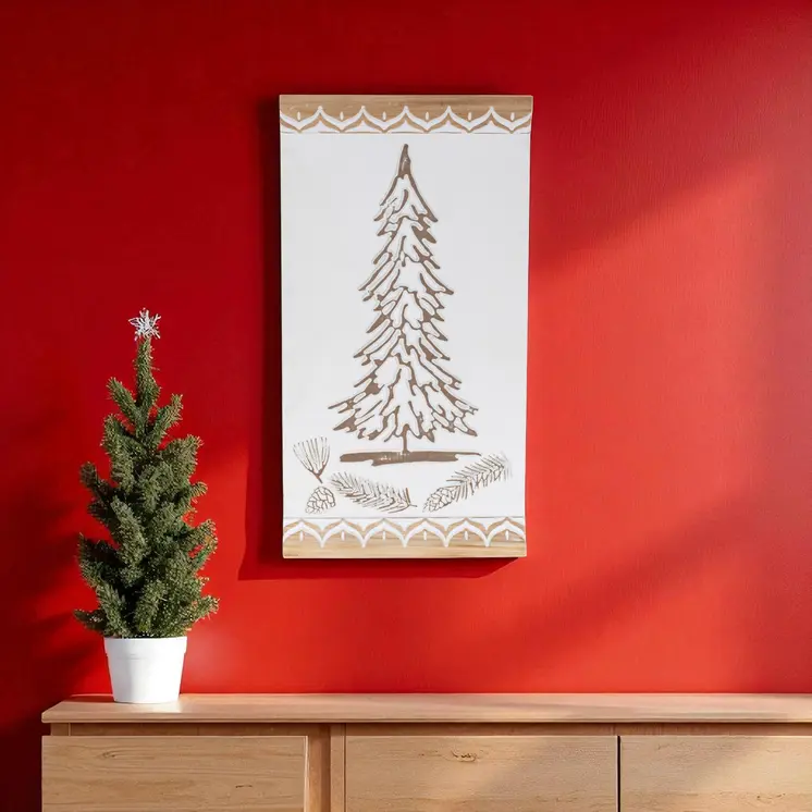 None White And Brown Framed Wall Art