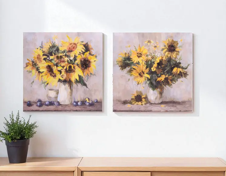 Set Of Two None Unframed Wall Art