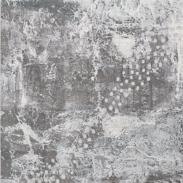 9' X 12' Gray And Blue Abstract Area Rug
