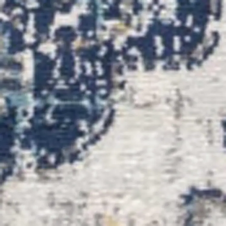 12' Rust And Gray Abstract Runner Rug
