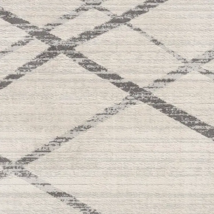 2' X 5' Beige And Gray Abstract Area Rug