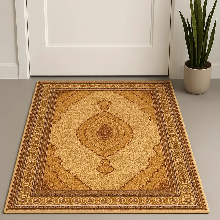2' X 4' Red And Beige Moroccan Area Rug