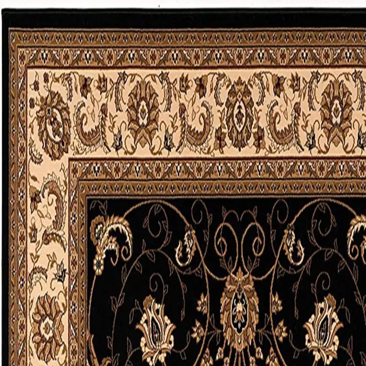 12' Beige And Blue Oriental Runner Rug