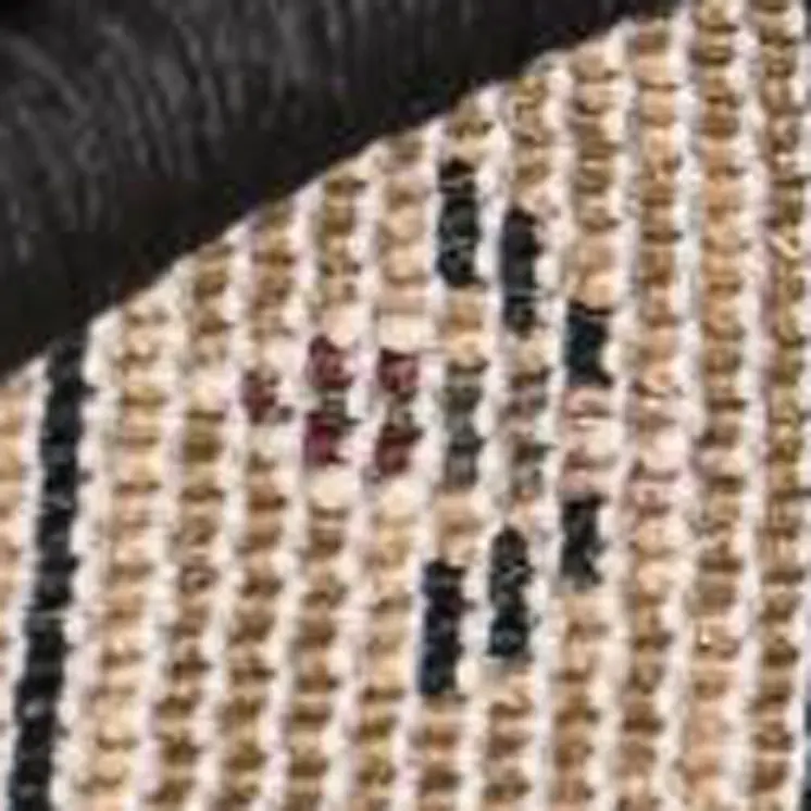 6' Beige And Cream Oriental Runner Rug