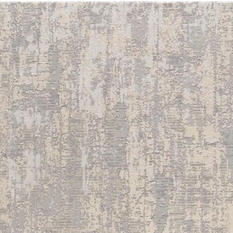 2' X 4' Gray And Beige Abstract Area Rug