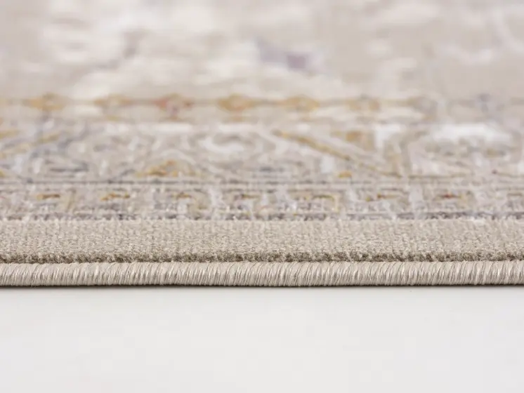 12' Gray And Beige Southwestern Runner Rug