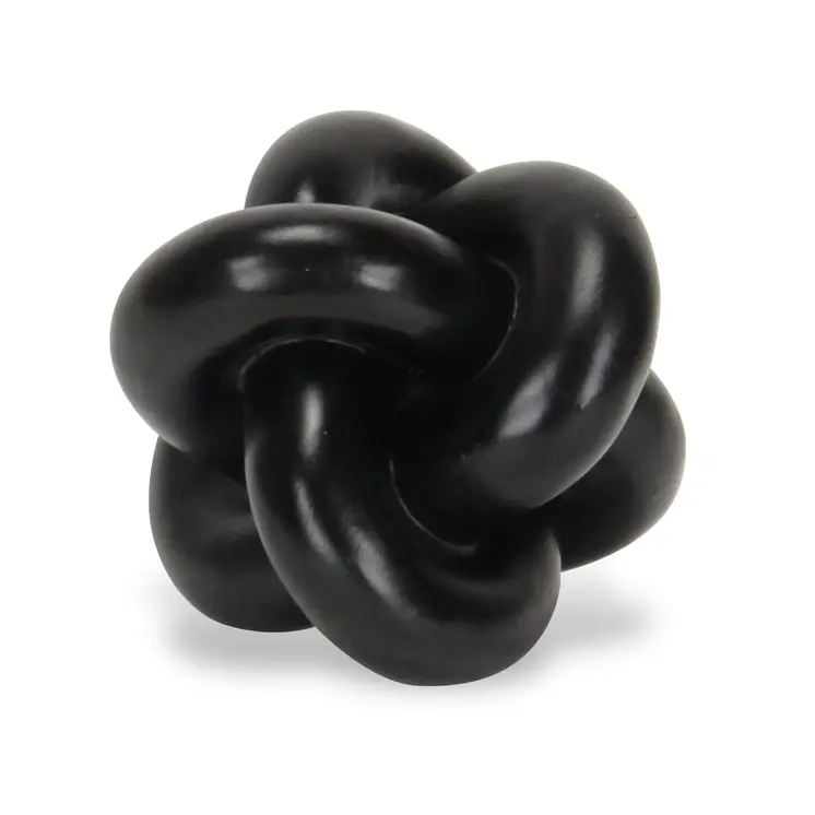 5" Black Resin Hand Painted Tabletop Sculpture