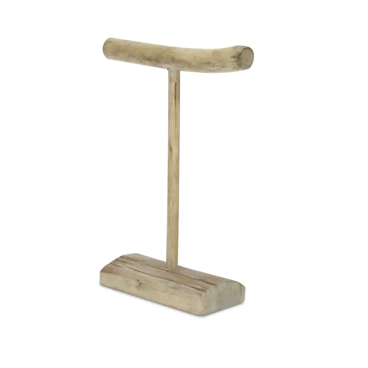 12" Brown Drift Wood Decorative Jewelry Holder