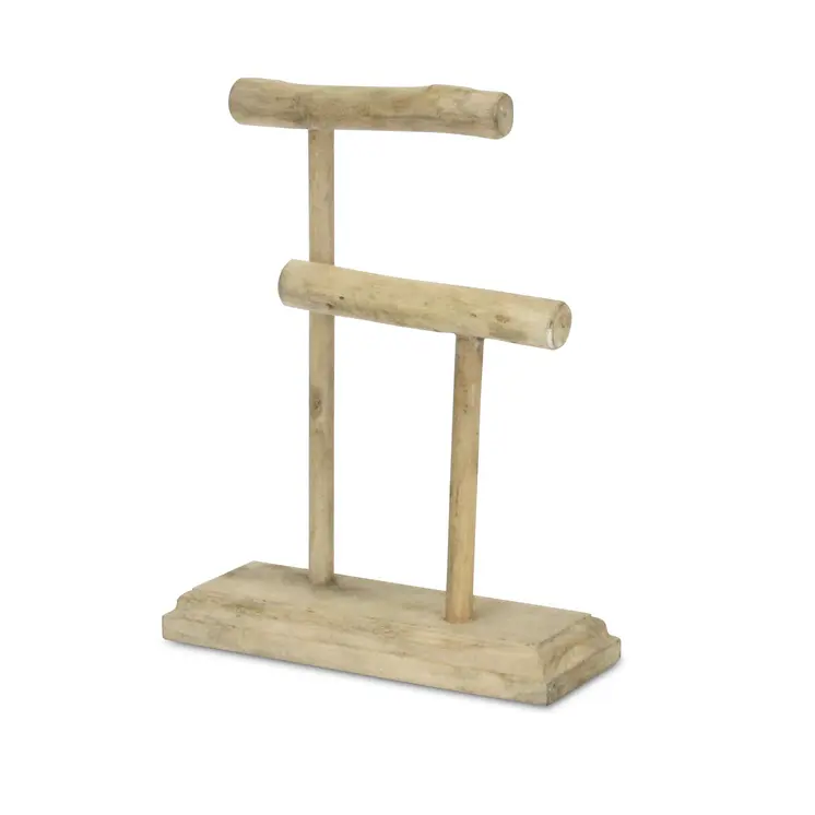 12" Brown Drift Wood Decorative Jewelry Holder