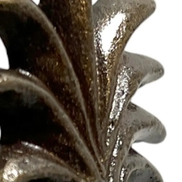 Set of Six Antiqued Bronze Metal Pineapple Drawer Pull Knobs