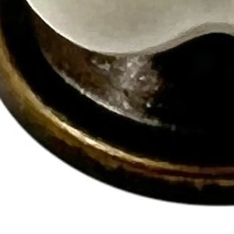 Set of Six Gray Ceramic Floral Shape Drawer Pull Knobs