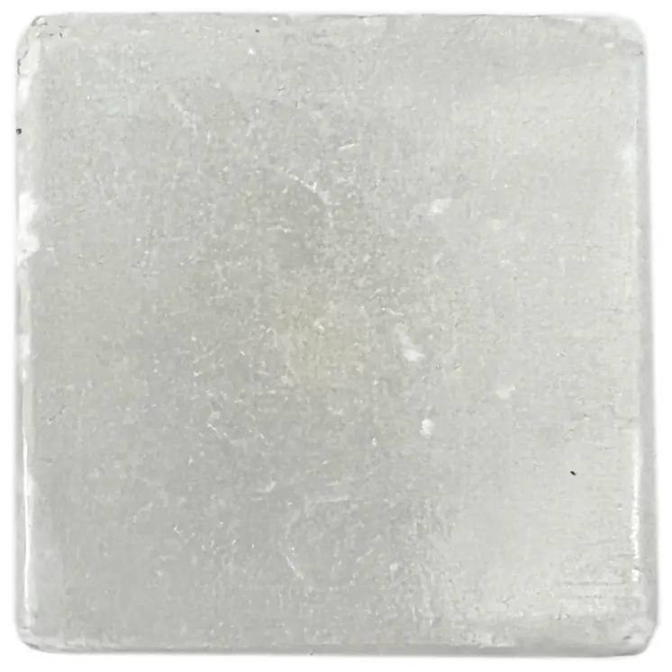 Set of Six White Stone Square Drawer Pull Knobs