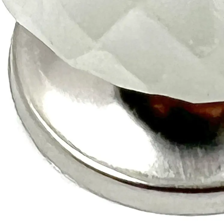 Set of Six White Frosted Glass Faceted Globe Drawer Pull Knobs