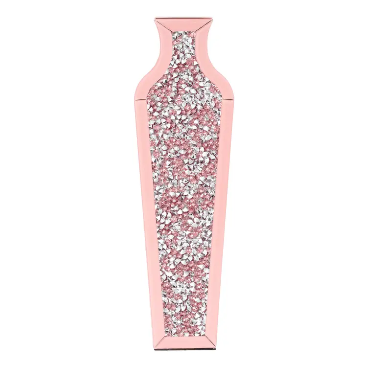 27" Pink Glass Decorative Bottles