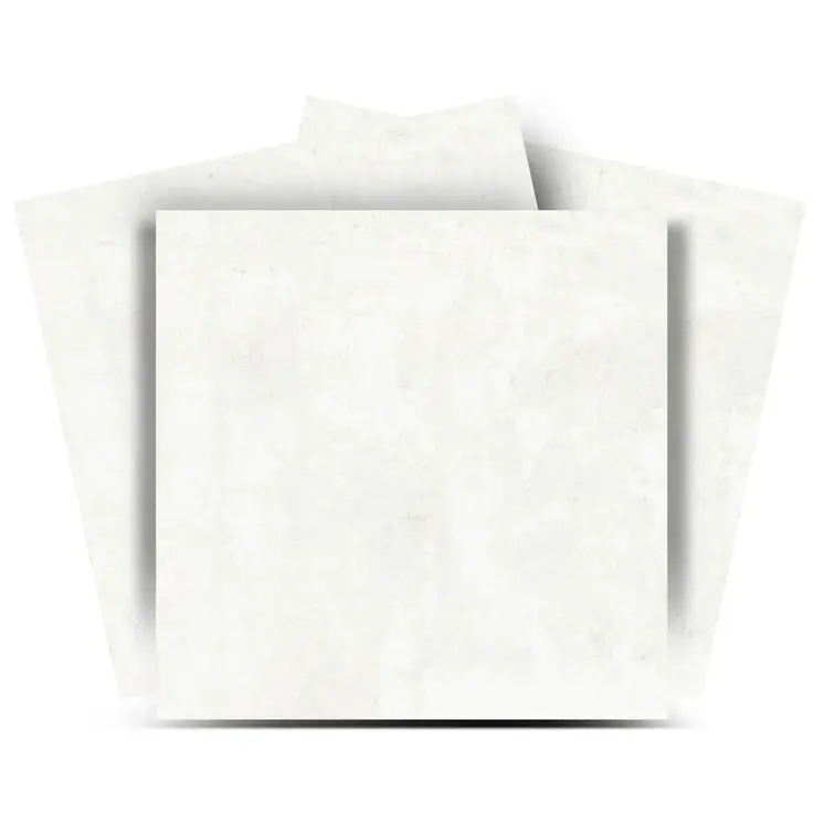12" x 12" White Vinyl Arabesque Peel And Stick Removable Tiles