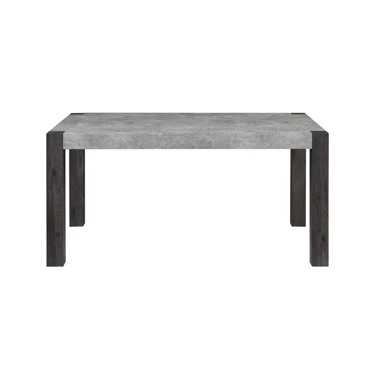 60" Gray Wood Dining Table