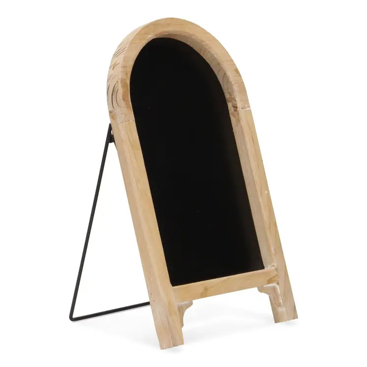 16" Natural Wood Tabletop Easel Chalk Board
