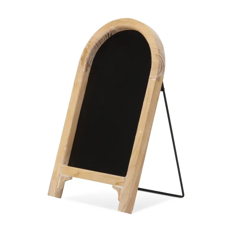 16" Natural Wood Tabletop Easel Chalk Board