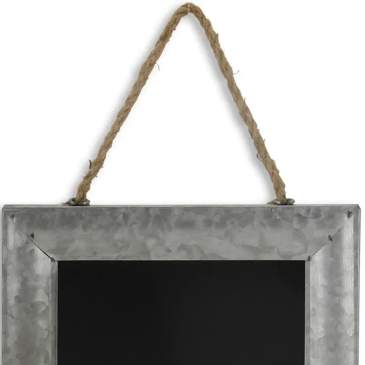 8" X 10" Gray Metal Hanging Chalkboard