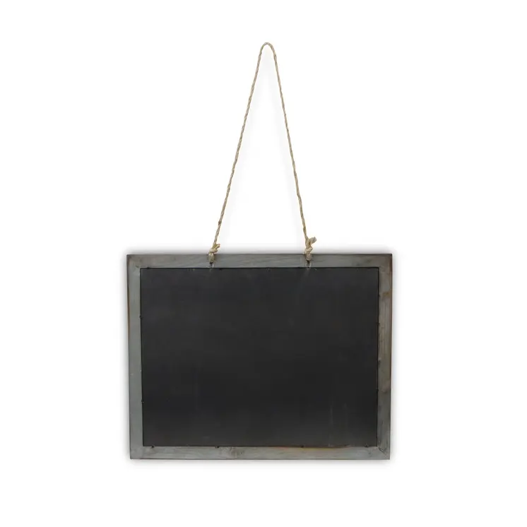 15" X 19" Brown Wood Hanging Chalkboard
