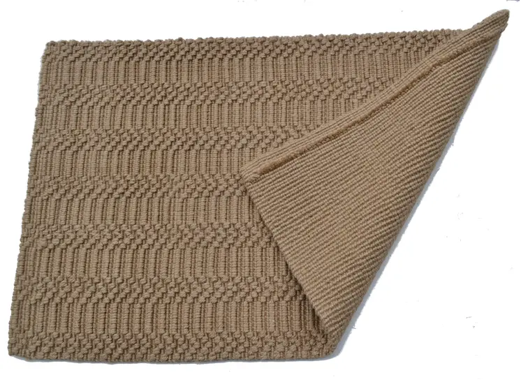 2' X 3' Natural Jute Abstract Hand Woven Area Rug