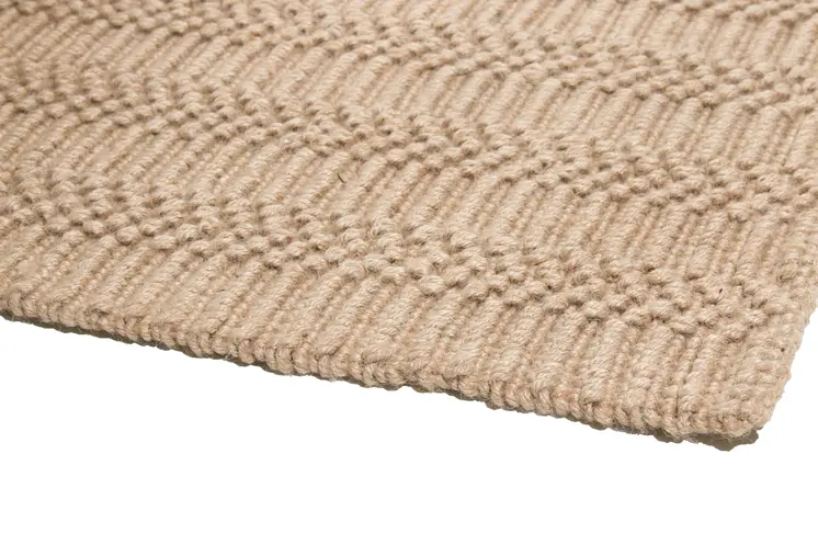 2' X 3' Natural Jute Abstract Hand Woven Area Rug
