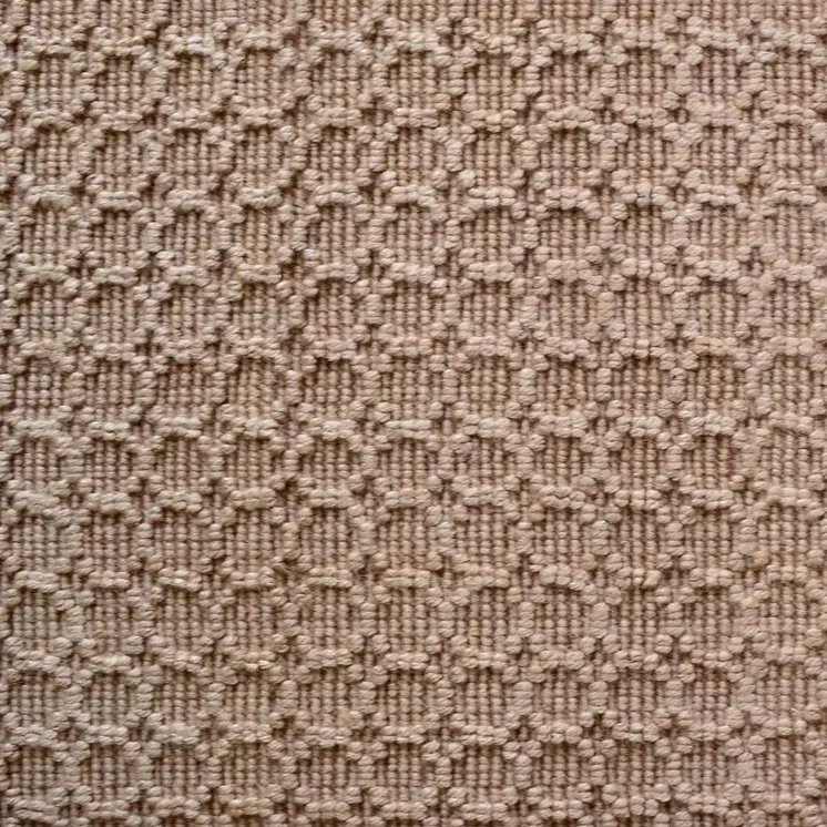 2' X 3' Beige And Brown Jute Geometric Hand Woven Area Rug
