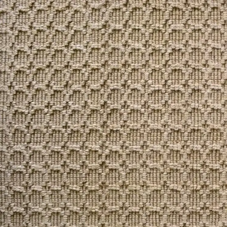 6' Natural Jute Geometric Hand Woven Area Rug
