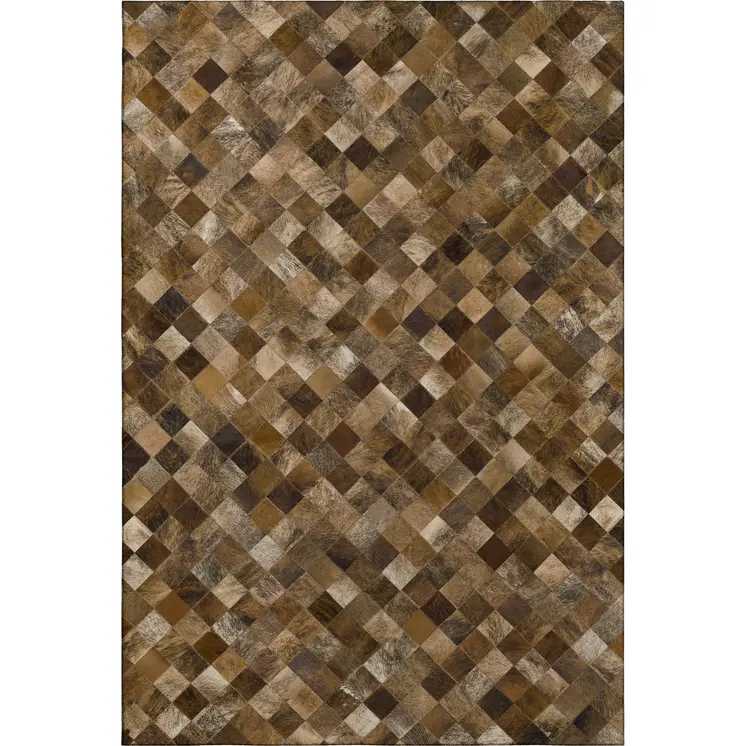 3' X 5' Brown Beige And Coffee Geometric Washable Area Rug With UV Protection