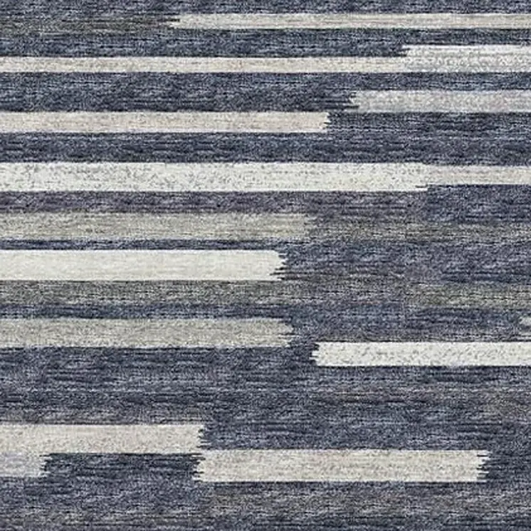 8' X 10' Gray Charcoal And Ivory Abstract Washable Area Rug With UV Protection