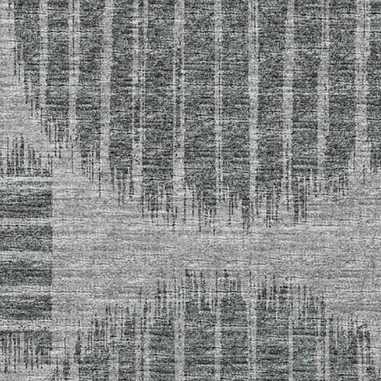 10' X 14' Graphite And Charcoal Geometric Washable Area Rug With UV Protection