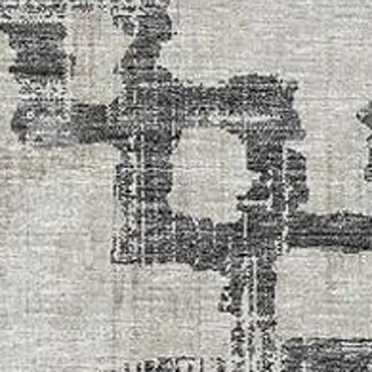 3' X 5' Taupe And Ivory Tribal Washable Area Rug With UV Protection