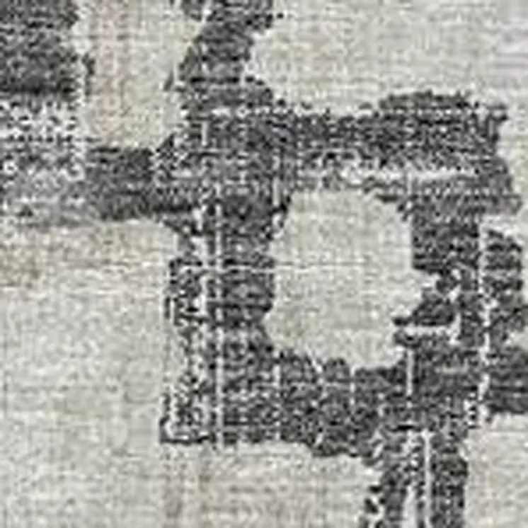 9' X 12' Taupe And Ivory Tribal Washable Area Rug With UV Protection