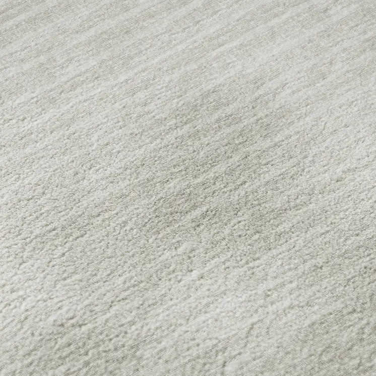 8' X 10' Linen And Ivory Striped Washable Area Rug With UV Protection
