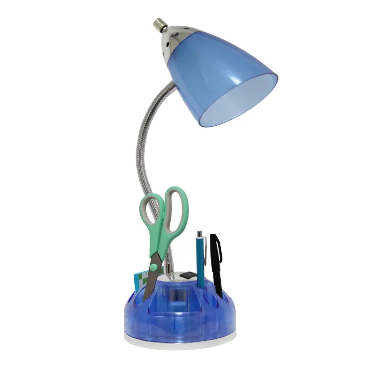 20" Blue Swing Arm Table Lamp