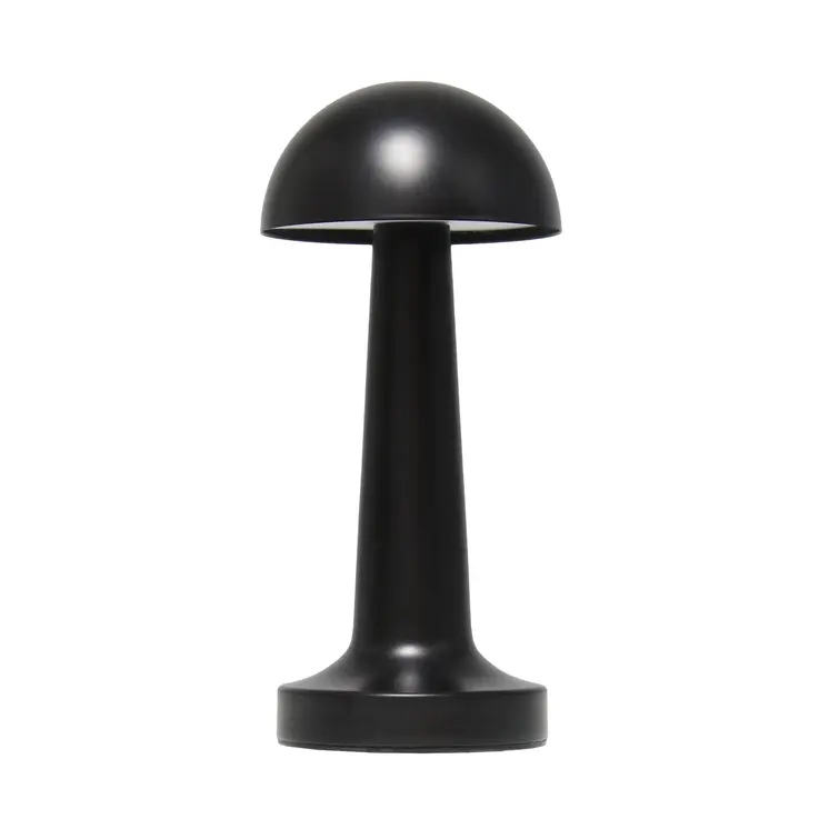 9" Black Metal Lighthouse Table Lamp