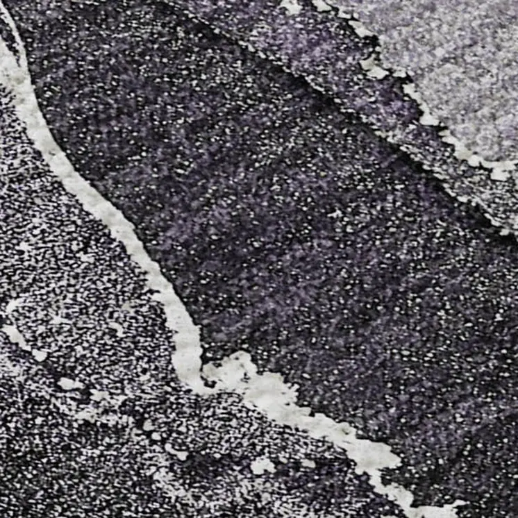 10' X 14' Purple And Charcoal Abstract Washable Area Rug With UV Protection