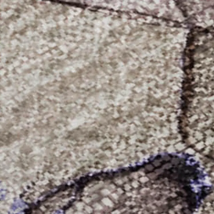 9' X 12' Purple And Gray Abstract Washable Area Rug With UV Protection