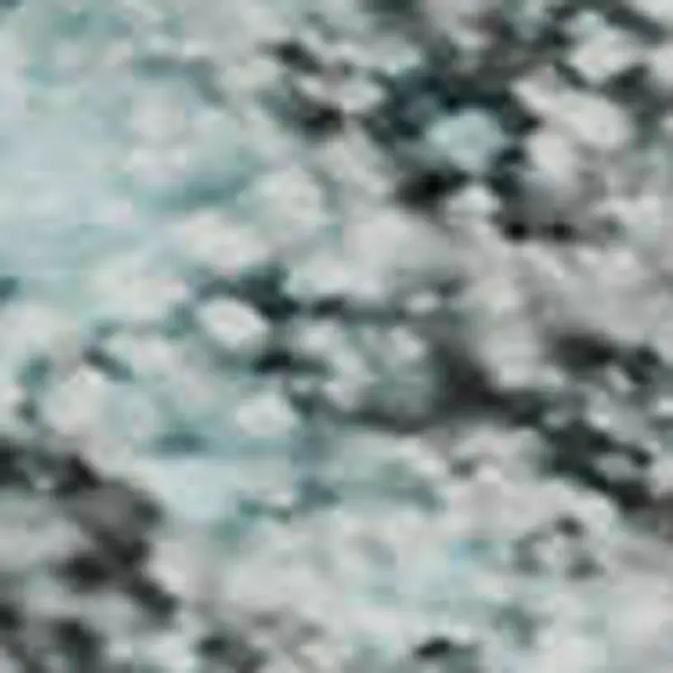 5' X 8' Teal And Ivory Abstract Washable Area Rug With UV Protection